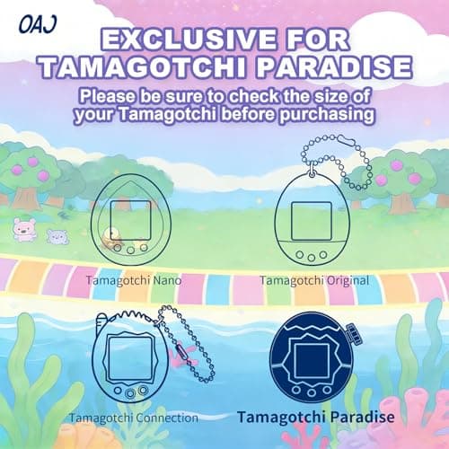Case for Tamagotchi Paradise，Transparent Hard PC Protective Cover Compatible with Tamagotchi Paradise,Scratch-Proof & Shockproof,with Lanyard (Clear)