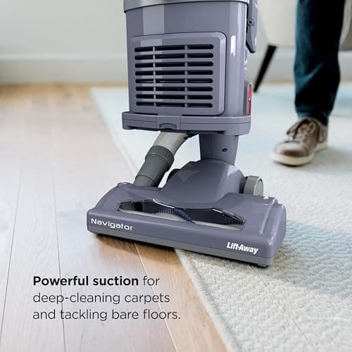 Shark Upright Vacuum Cleaner | Navigator Lift-Away | Pet Hair, Carpet & Hard Floor Cleaning | Upholstery & Crevice Tools | HEPA Filter | Swivel Steering | Large Dust Cup Capacity | Lavender | NV352