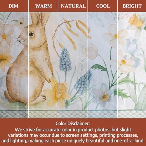 Maison d' Hermine Table Cloth Rectangle Table 100% Cotton 54 x 72 Inches Tablecloth Reusable Decorative for Dining Kitchen Room Farmhouse Party Home Hotel Restaurant Spring Summer - Easter Dew — view 5
