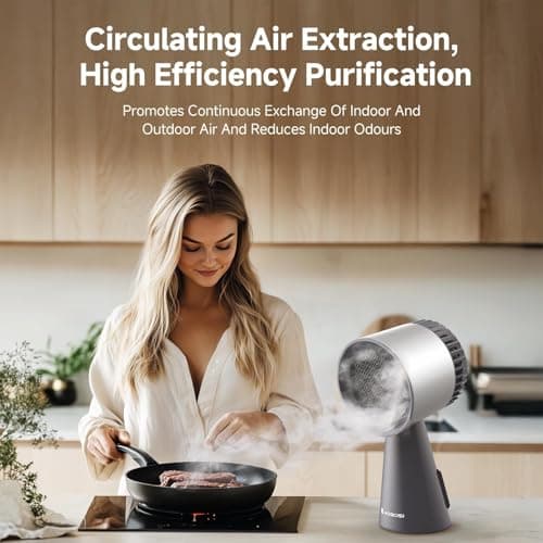 AAOBOSI Portable Range Hood,Desktop Range Hood with Larger Caliber,3 Speed Kitchen Exhaust Fan, Low Noise,Oil Collection Cup,10xAir&Oil Filters,Portable Kitchen Hood for Indoor&Outdoor,RV — view 3