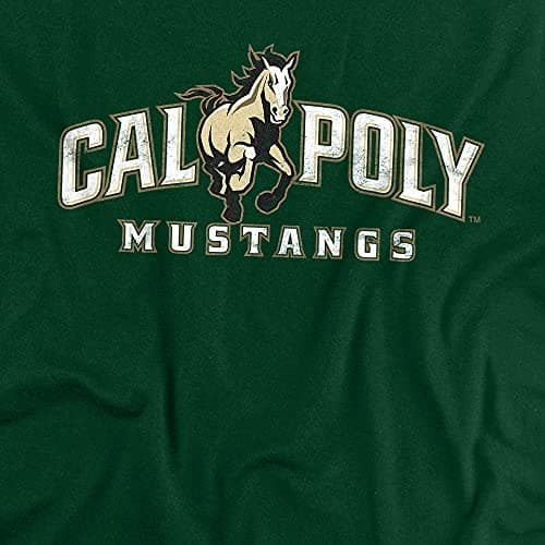 California Polytechnic State University Official Distressed Primary Logo Unisex Adult T Shirt,California Polytechnic State University, Large — view 2