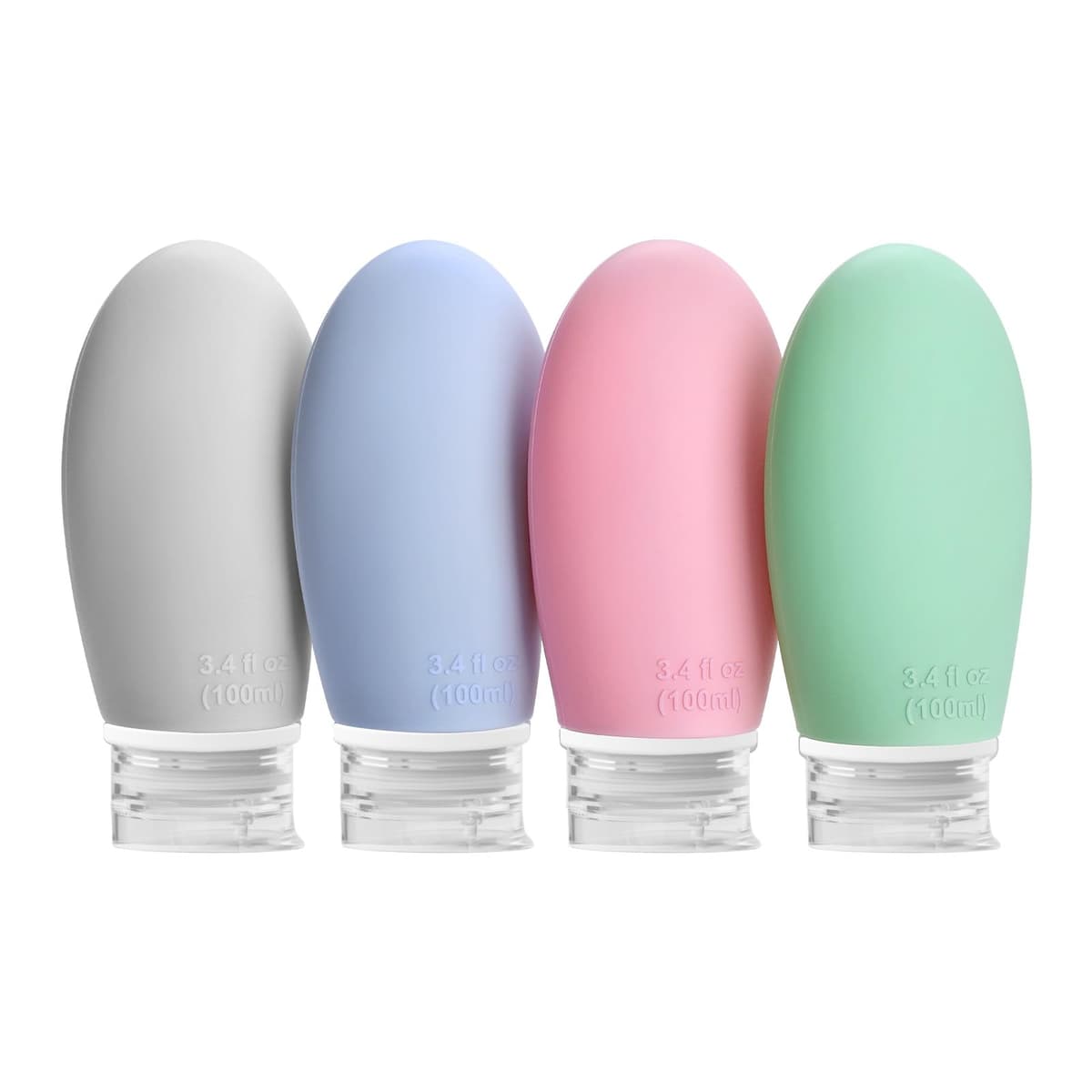 Opret Botes Viaje Rellenables 100ml 3 Piezas, Botellas de Viaje Silicona para Gel y Champu, Botes Viaje a Prueba de Fugas para Gel, Champús, Lociones y Artículos de Tocador, FDA Certificado Sin BPA — view 12