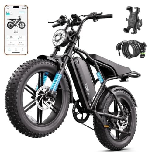 TST Electric Bike for Adults, 1500W Peak Motor, 20" x 4.0" Fat Tire E-Bike, 48V 15Ah Removable Battery, Dual Suspension & Disc Brakes, LCD & APP Control, for Commuting Off-Road