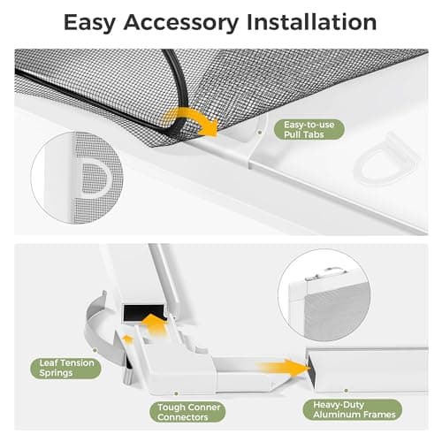 FLYZZZ 2-Pack Window Screen Frame Kit, Heavy-Duty DIY Window Screen Replacement Kit up to 48" x 60" with Upgraded Aluminum Frame (125g/m), Full Tool Set & Easy-Install Clips — view 3