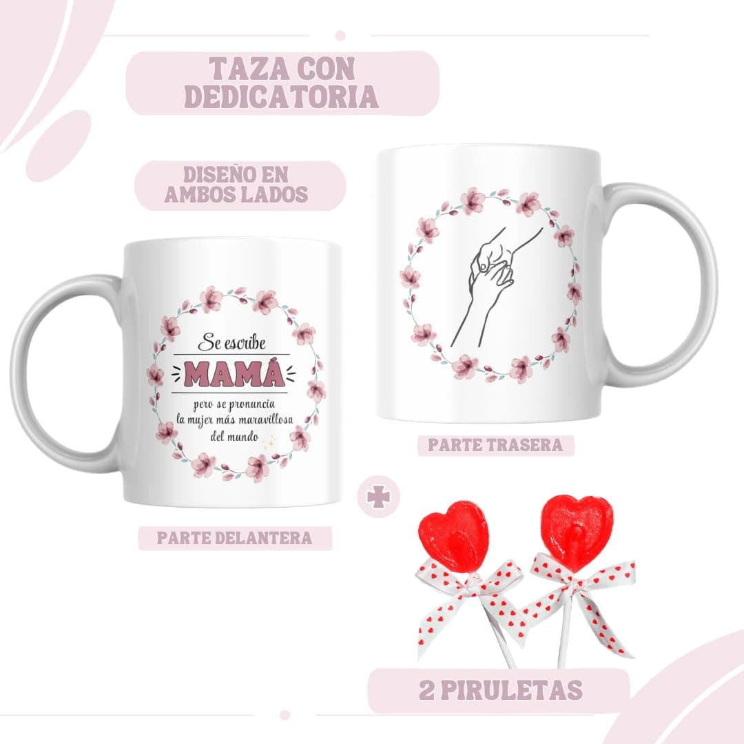 Pack Regalo para Mamá | Caja Original con Taza, Vela Perfumada, Coletero, Piruletas y Más | Regalo Día de la Madre, Cumpleaños o Navidad para Mujer — view 4