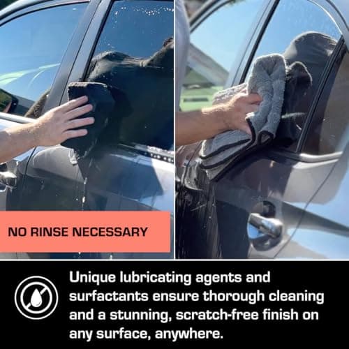 Ethos Hybrid Ceramic Rinseless Car Wash - Spot Free Rinse for Cars Waterless Wash - No Rinse Wash - Spot Free Car Wash (Gallon) — view 2