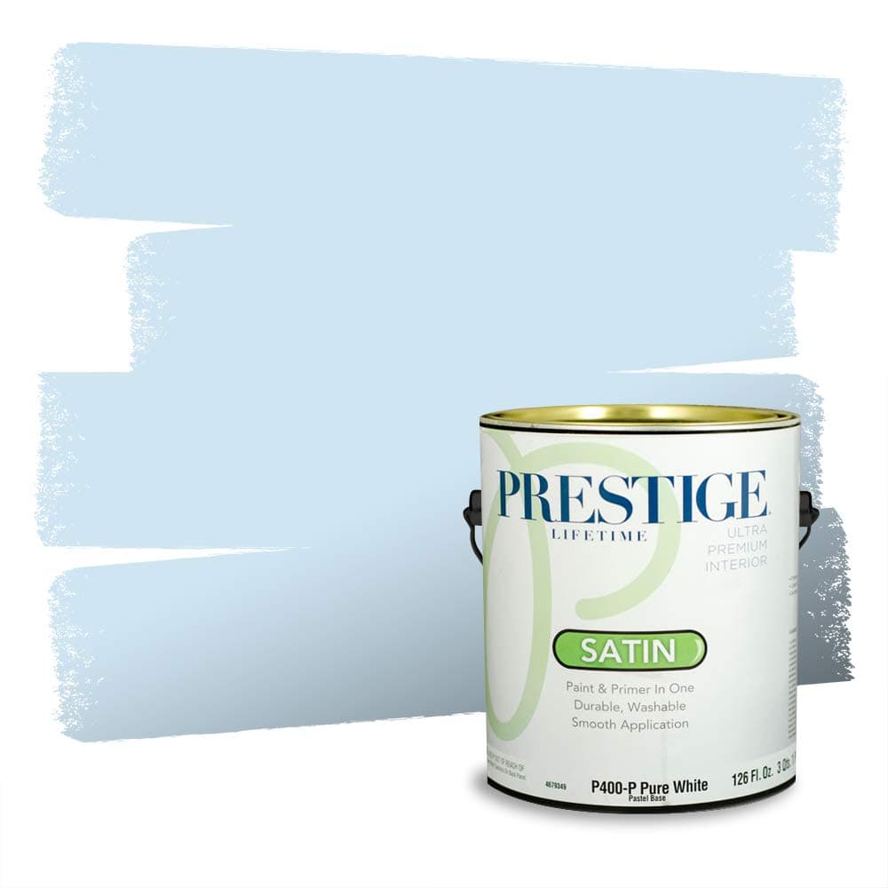 PRESTIGE Paints Interior Paint and Primer In One, 1-Gallon, Semi-Gloss, Comparable Match of Valspar* Dewdrop* — view 1181