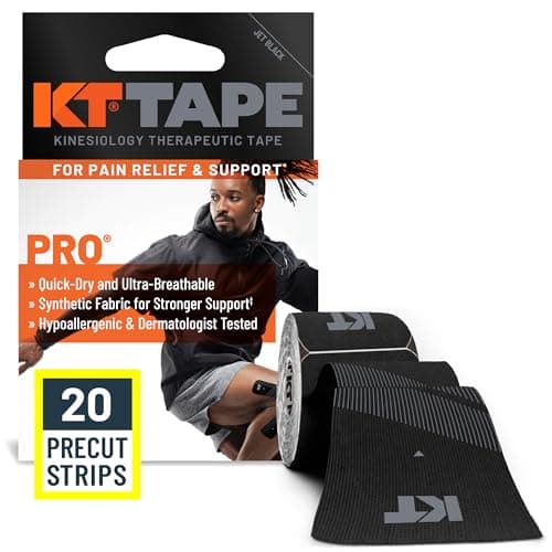 KT Tape PRO 20 Strip 10" Precut Jet Black