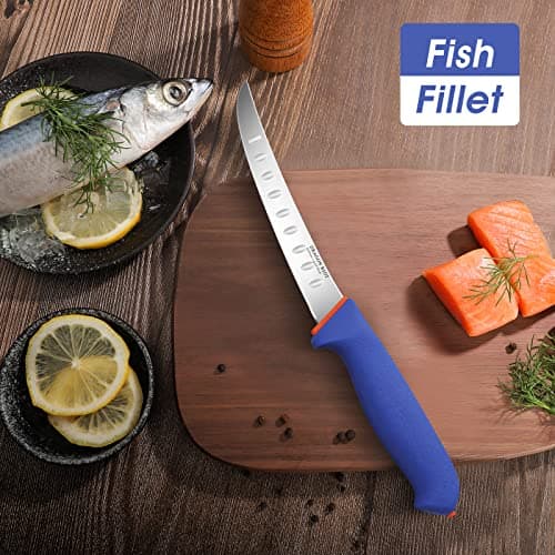 DRAGON RIOT Premium Boning Knife for Meat Cutting 6 Inch BBQ Brisket Meat Trimming Butcher Knife - Stainless Fish Fillet Turkey Carving Knife — view 2