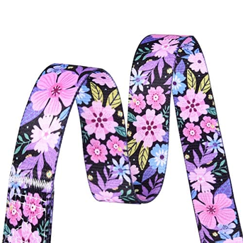 Mihqy Dog Collar with Bohemia Floral Tribal Geometric Patterns - Soft Ethnic Style Collar Adjustable for Small Medium Large Dogs(Floral Pink,M) — view 4