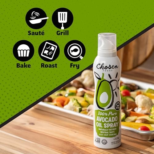Chosen Foods 100% Pure Avocado Oil Spray, 170 Grams (6 oz), Clear, Single Count (Unit-ChosenFoods.AvocadoSpray.170g) — view 4