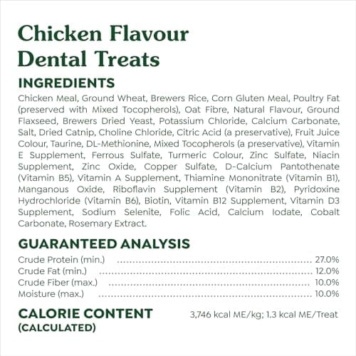 GREENIES Feline Cat Treats Natural Dental Care, Oven Roasted Chicken Flavour, 2.1oz. Pouch — view 11