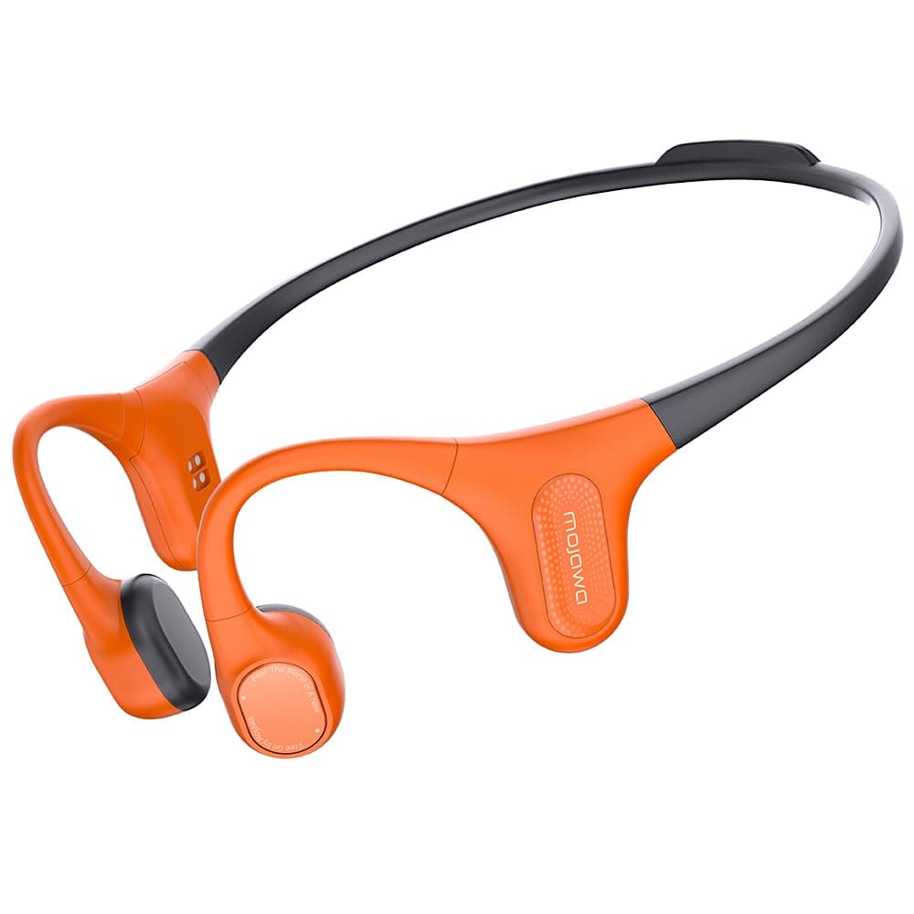 mojawa Aerra Bone Conduction Sports Headphones, Open-Ear, Bluetooth 5.2, IP67 Waterproof, Noise-Cancelling Mic, for Running, Cycling, Hiking, Surfing, Gym, and Workout, Black — view 8