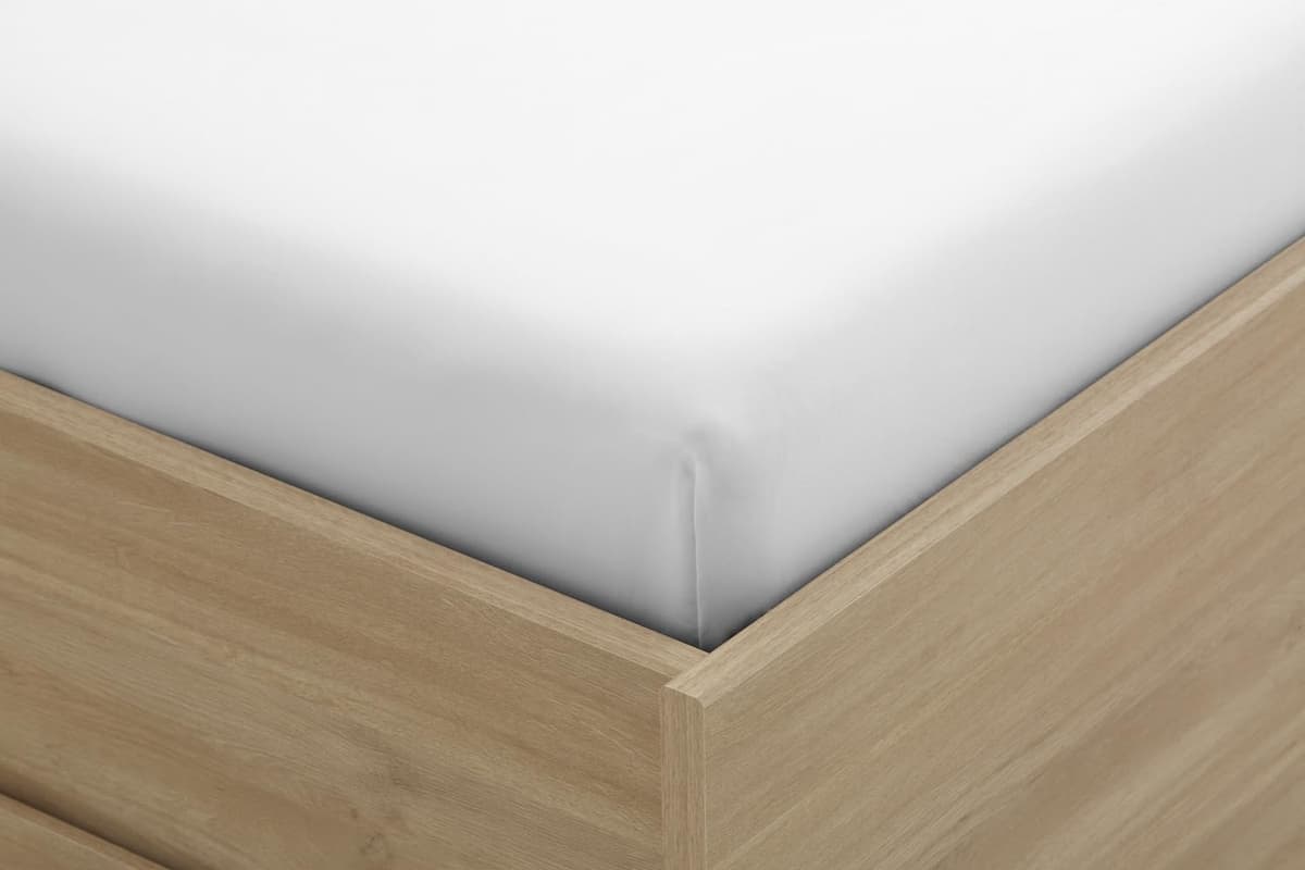 Degrees Home Collection - Sábana Bajera Ajustable 150x190x33 cm - Microfibra de poliéster, Calidad Oeko Tex sin tóxicos, Super Suave - Blanco — view 3