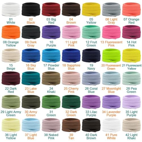 DELELE 2 Pair Flat Shoe laces 5/16" Wide Shoelaces for Athletic Running Sneakers Shoes Boot Strings, 01 White, 47 Inch (120cm) — view 3