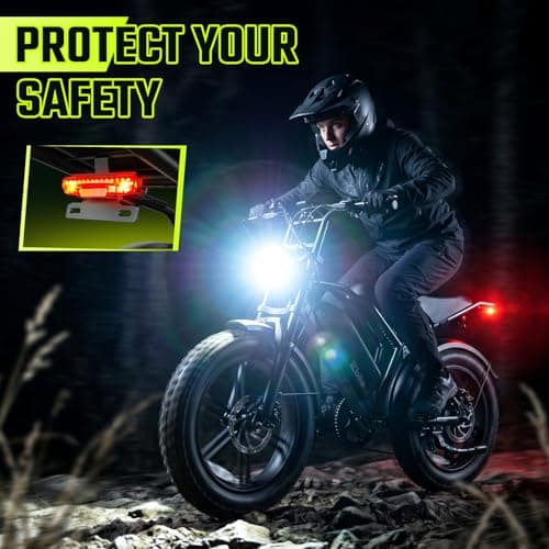 TST Electric Bike for Adults, 1500W Peak Motor, 20" x 4.0" Fat Tire E-Bike, 48V 15Ah Removable Battery, Dual Suspension & Disc Brakes, LCD & APP Control, for Commuting Off-Road — view 4