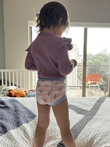 MooMoo Baby Training Underwear 10 Packs Absorbent Toddler Training Pants for Boys and Girls Cotton Pink 3T — view 4