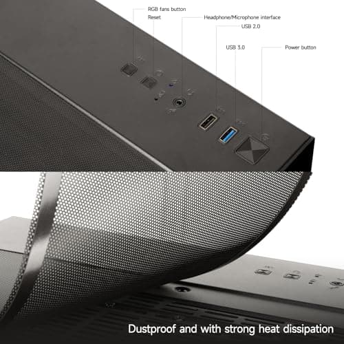 WIWB Prebuilt Gaming PC – Ryzen 5 4500, GeForce RTX 3050 Desktop — view 2