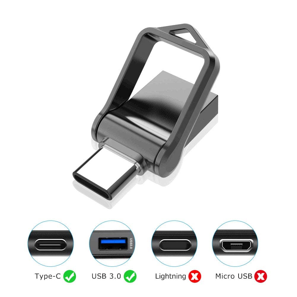 KOOTION Pendrive Tipo C 32GB, USB 3.0 Memoria USB 32 GB Ligero Pequeño y Práctico Pen Drive USB C Dual OTG Metal Duradero USB Flash Drive para Ordenador/TV/Coche/Player, ect — view 2