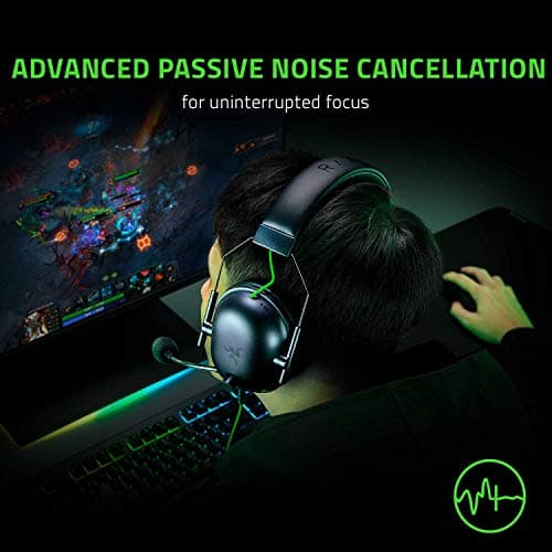 Razer BlackShark V2 X Gaming Headset: 50mm Drivers - Cardioid Mic - Memory Foam Cushion - Lightweight- Comfortable, Noise Isolating Earcups - for PC, PS4, PS5, Switch - 3.5mm Audio Jack - Black — view 4