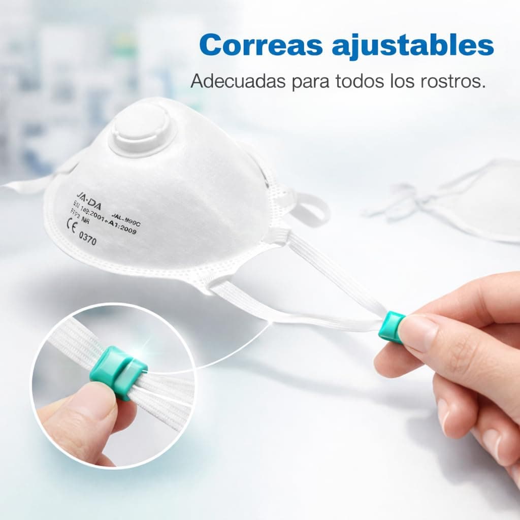 10 Mascarillas Homologadas de Certificación CE, Mascarilla FFP3 con Válvula de 5 Capas, Máscara Contra de Polvo y Partículas, Mascarilla de Protección Personal con Filtros de Calidad BFE≥99, 10 Piezas — view 3