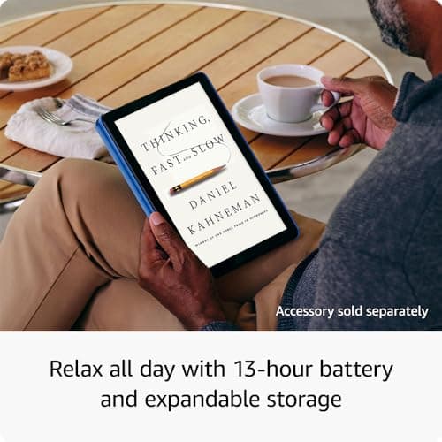 Amazon Fire HD 10 tablet (newest model) built for relaxation, 10.1" vibrant Full HD screen, octa-core processor, 3 GB RAM, 32 GB, Lilac — view 4