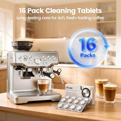 Espresso Cleaning Tablets Compatible with Breville Espresso Coffee Machine, 16 Count BREBEC250 Cleaning Tablets — view 5