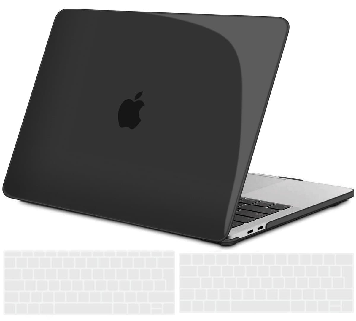 TECOOL Case compatible with MacBook Air M1 & MacBook Air 13 inch Retina 2020 2019 2018 (A2337 A2179 A1932), Plastic Snap On Hard Shell Cover & UK EU Keyboard Protector, Crystal Clear (Glossy) — view 84