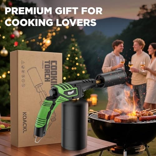 Koackl Powerful Propane Torch Gun, Blow Torch, Flame Thrower Gun Campfire Starter, Adjustable Propane Torch Head with Igniter for BBQ and Baking(Tank NOT Included) — view 5
