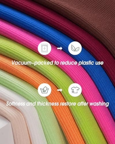 RIROW Tank Tops Women Ribbed Crop Summer Cropped Sleeveless White Basic Fitted Crew Neck Ladies Tee White 2026 New — view 2