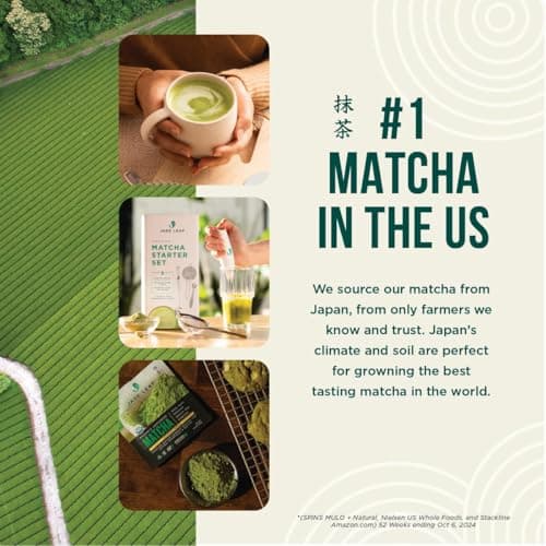 Jade Leaf Matcha Organic Matcha Latte Mix - Lightly Sweet Japanese Matcha Green Tea Powder with Organic Cane Sugar for Café Style Blend, 15 Servings (150g Pouch) — view 6