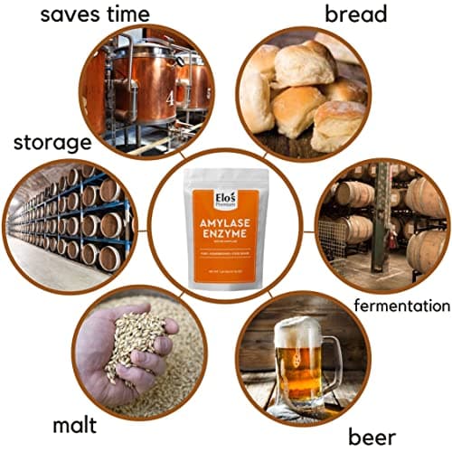 Amylase Enzyme (1lb)| Packed in Canada| 100% Food-Grade Enzyme Formula; Non-GMO| Increase Fermentation; Used for Homebrewing Process in Beer Making| by Elo’s Premium — view 3