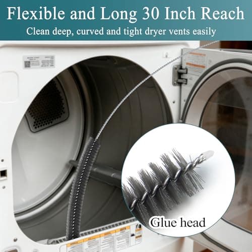 Dryer Vent Cleaner Brush, Lint Remover for Dryer AC Appliance Coils Cleaner — view 2
