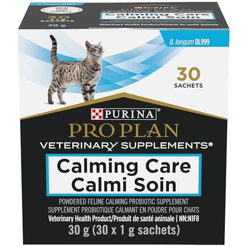 Purina Pro Plan Veterinary Supplements Calming Care Powdered Cat Calming Probiotic - 30 x 1 g Sachet (1 Pack)