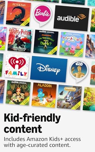Amazon Echo Dot Kids (newest model), Smart speaker to enjoy age-appropriate audiobooks, interactive games and Alexa+ experiences to create and learn, Owl design — view 5