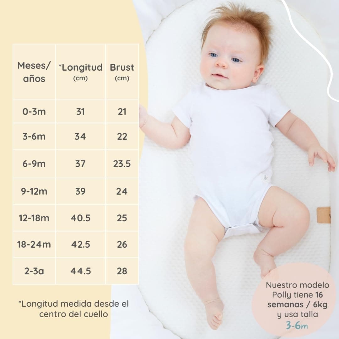 Bramble & Bear Body Bebé Manga Corta/Largo Pack de 3/6 - Body Bebé Unisex de Algodón Orgánico para Bebés de 0 a 3 años — view 6