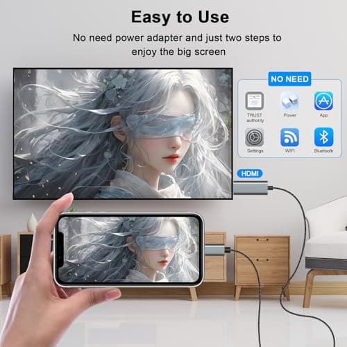 [Apple MFi Certified] Apple Lightning to HDMI Cable Adapter 6FT — view 3