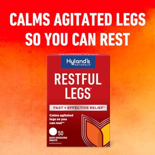 Hyland's Restful Legs Tablets, Natural Itching, Crawling, Tingling and Leg Jerk Relief, Quick Dissolving Tablets, 50 Count — view 3