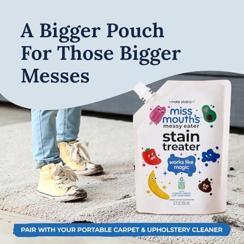 Miss Mouth's Messy Eater Stain Treater - 32oz Refill - Newborn & Baby Essentials - No Dry Cleaning Food, Grease, Coffee Off Laundry, Underwear, Fabric