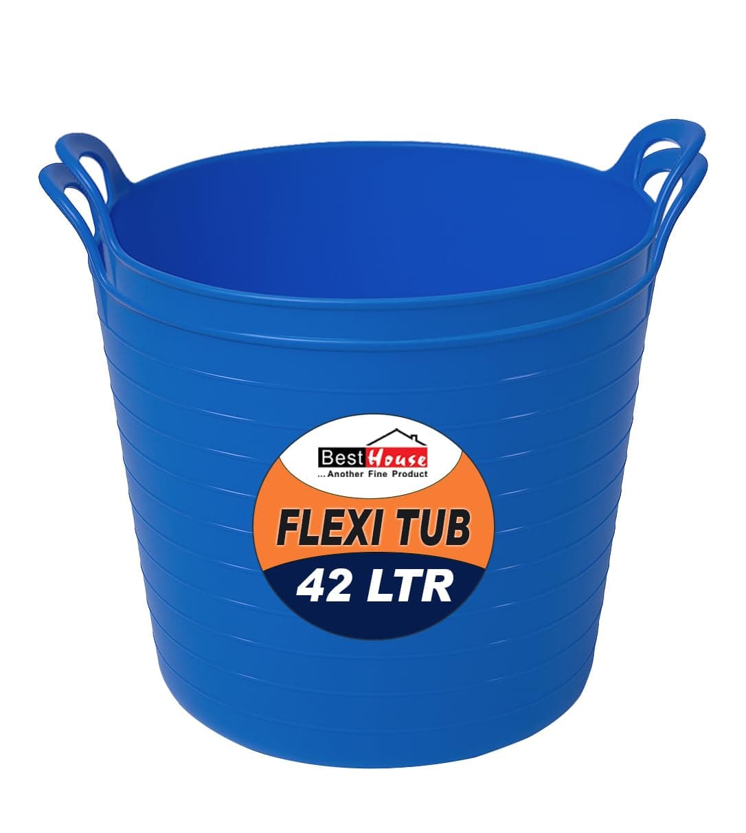 Best House | 3 Pcs of Flexi Tub with Handles | Small Size | Mini | 7 Litres | Yellow | Garden Tubs | Plastic Storage Container for Home, Washing, Garden Waste and DIY Projects — view 26