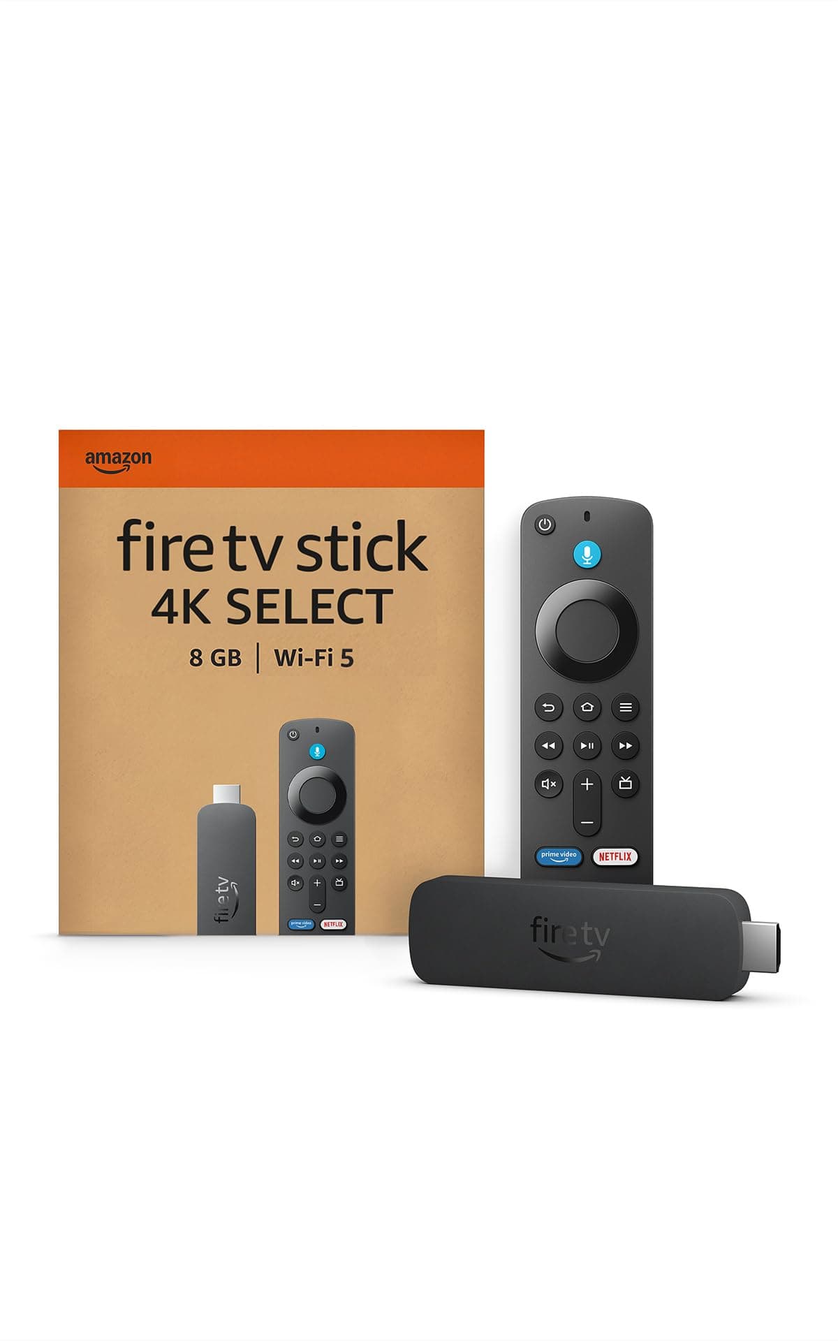 Amazon Fire TV Stick 4K Select (newest gen), start streaming in 4K, hundreds of thousands of films and TV episodes, and free & live TV — view 2