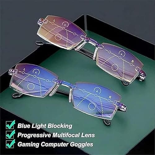 Smart Reading Glasses Featuring Adaptive Autofocus, Ultra-Light Anti-Blue Light Presbyopic Glasses (1pcs,250)