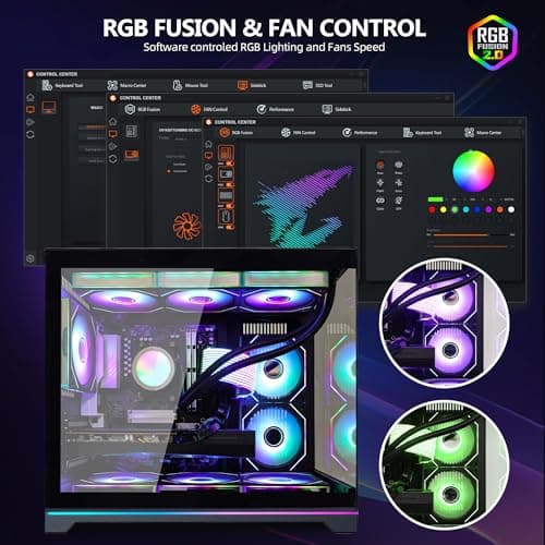 HELLOLAND Ocean Park Gaming PC Desktop- AMD Ryzen 7 9800X3D 8-Core 4.7GHz- RX 9070 XT 16GB- 32GB DDR5 6000MHz RAM-1TB PCIe SSD- 850W PSU- 360mm AIO & APP RGB Fan Control- WiFi + BT - Win 11 -Black