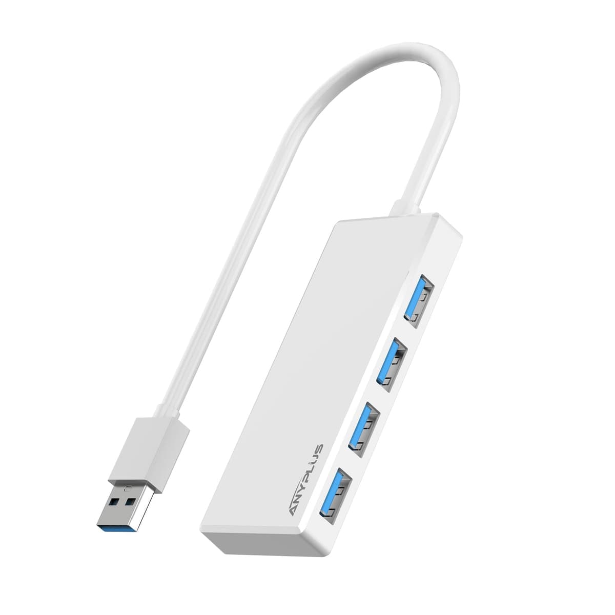 USB 3.0 Hub, 4 Port USB Hub Splitter,Portable USB Adapter Mini Multiport Expander for Desktop, Laptop, Xbox, Flash Drive, HDD, Console, Printer, PC, Keyboards, HP, Dell — view 8