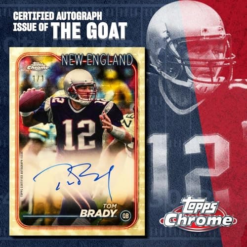 2024 Topps Chrome Football 7-Pack Trading Card Blaster Box (1 Prism Refractor Per Box) — view 3