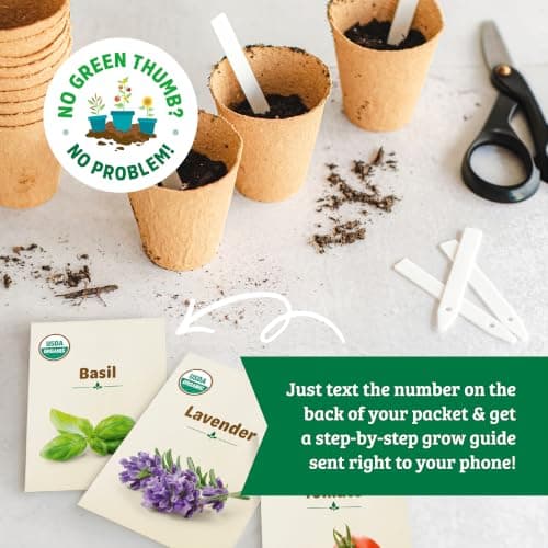 Back to the Roots 100% Heirloom Rescued Seeds, Variety Pack, 30ct of Organic Veggies, Herbs & Flowers to Prevent Waste (Assortment Varies) — view 2