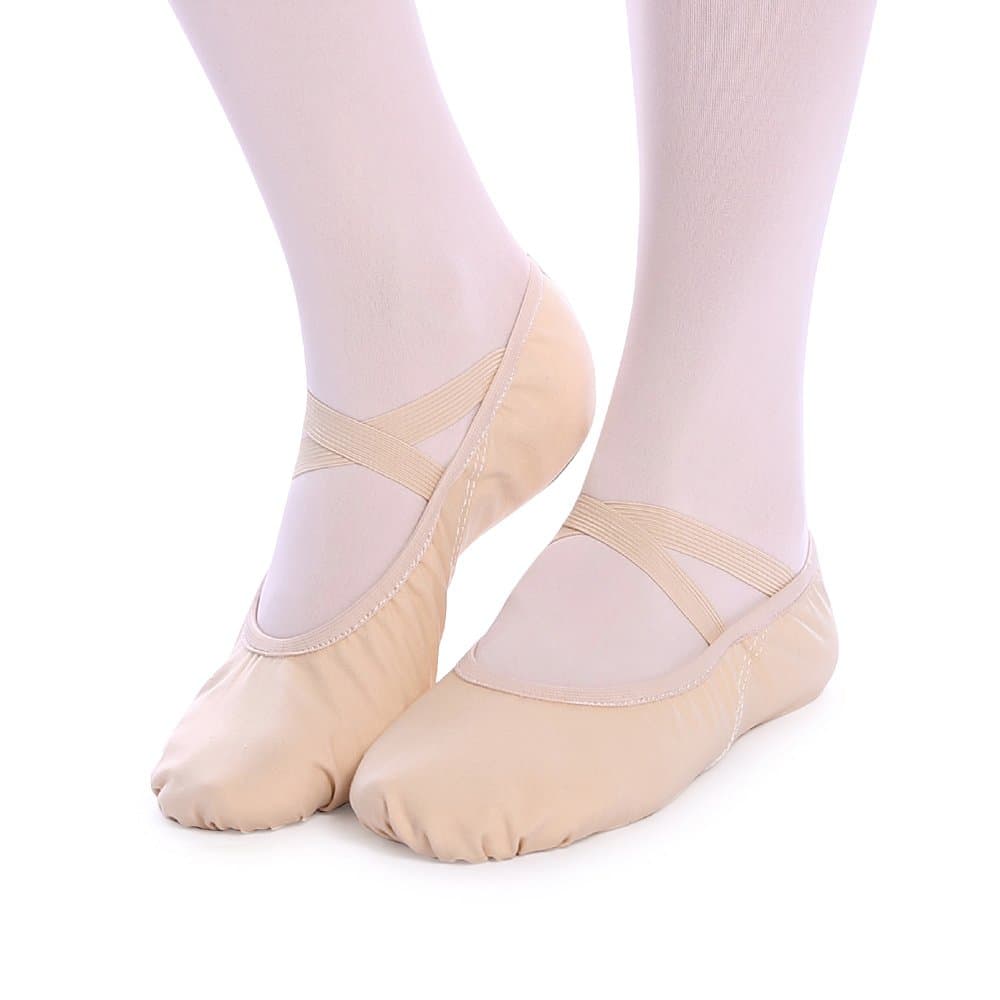Zapatillas de Ballet Canvas Dance Zapatos Split (Negro y Rosa Claro) Le recomendamos Que Elija uno (1) Tamaño Más Grande Que su Tamaño Normal del Zapato — view 2
