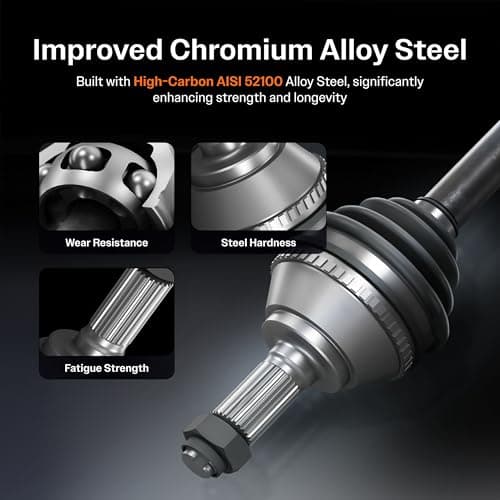 Kugel Front CV Axle Shaft NCV-GM10017 Replacement For 2011-2014 GMC Chevrolet Sierra 2500 HD Silverado 3500 — view 2