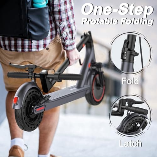 Volpam 11" Electric Scooter, 800W Motor with Dual Suspension, Top Speed 31 MPH, Max 30 Miles Long Range, E Scooter for Commuting, APP Control, 220LBS Max Load — view 4