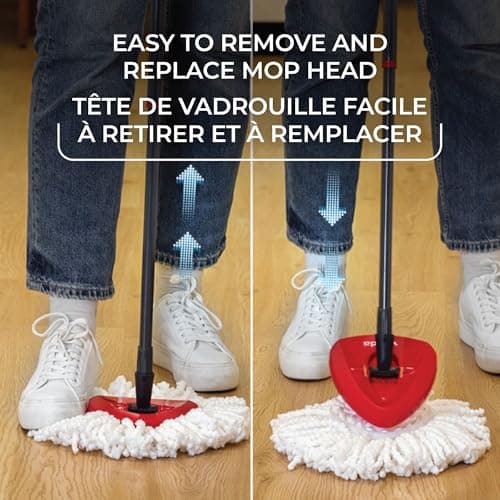 Vileda EasyWring Mop Head Refill (Pack of 1) | Machine Washable & Reusable Mop Refills | Spin Mop Replacement Head | Safe and Effective on All Floor Types | Use for Mopping or Dusting — view 4